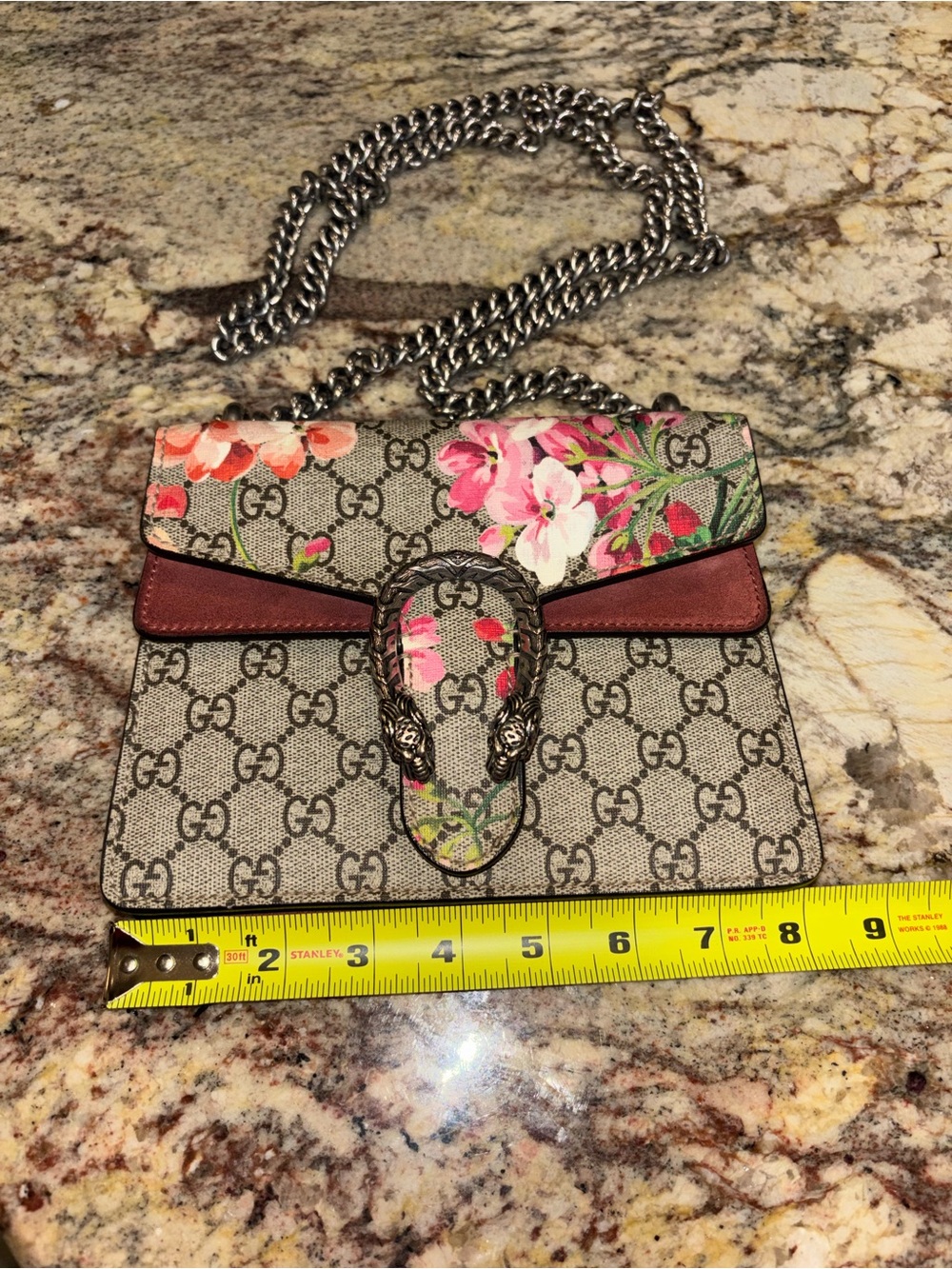 Gucci Floral GG Supreme Blooms Small Dionysus - Picture 11 of 11